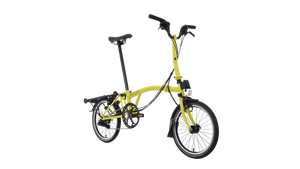 Brompton C-Line Explore │6 Speed-Folding Bikes-Brompton-Yuzu Lime-Mid-Bicycle Junction