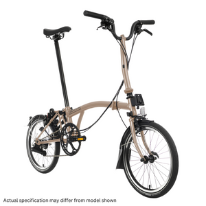 Brompton C-Line Explore │6 Speed-Folding Bikes-Brompton-Dune Sand-Mid-Bicycle Junction